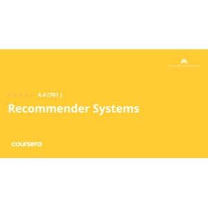 Recommender Systems Specialization 2025-10 2026